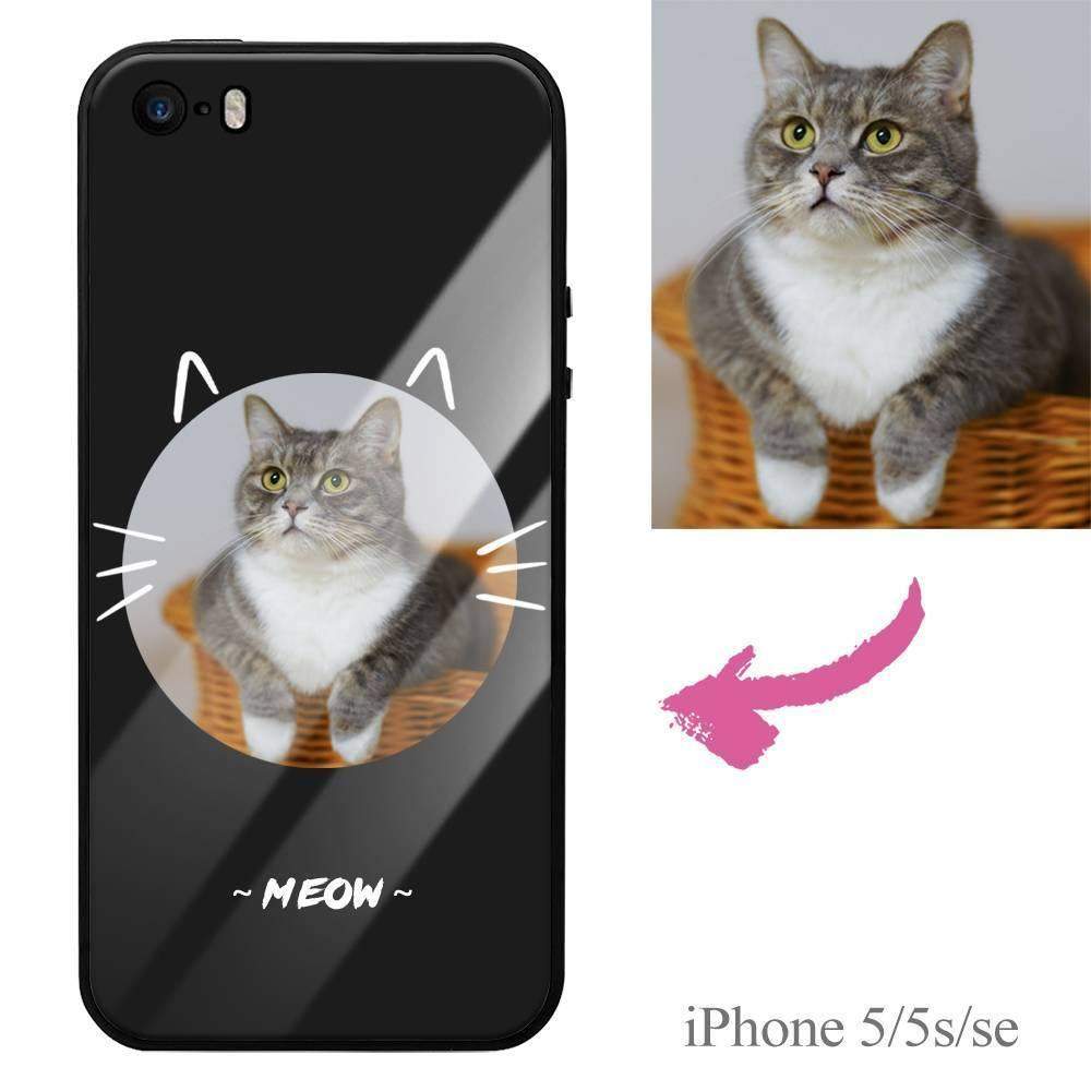iPhone5/5s/se Personalisierte Katze Foto Protektiv Handyhülle - meinefotohandyhuelle