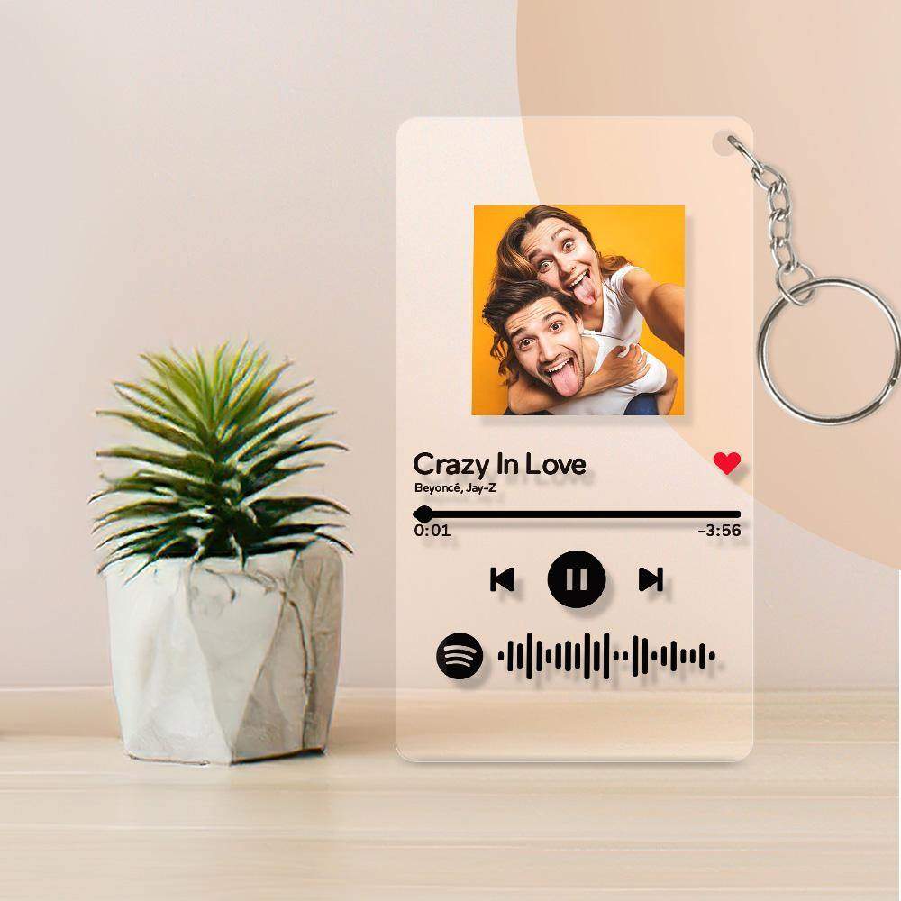 Geschenke für die Liebe Benutzerdefinierte Spotify Code Art Glas Musik Nachtlicht, Schlüsselbund, Plakette - meinefotohandyhuelle