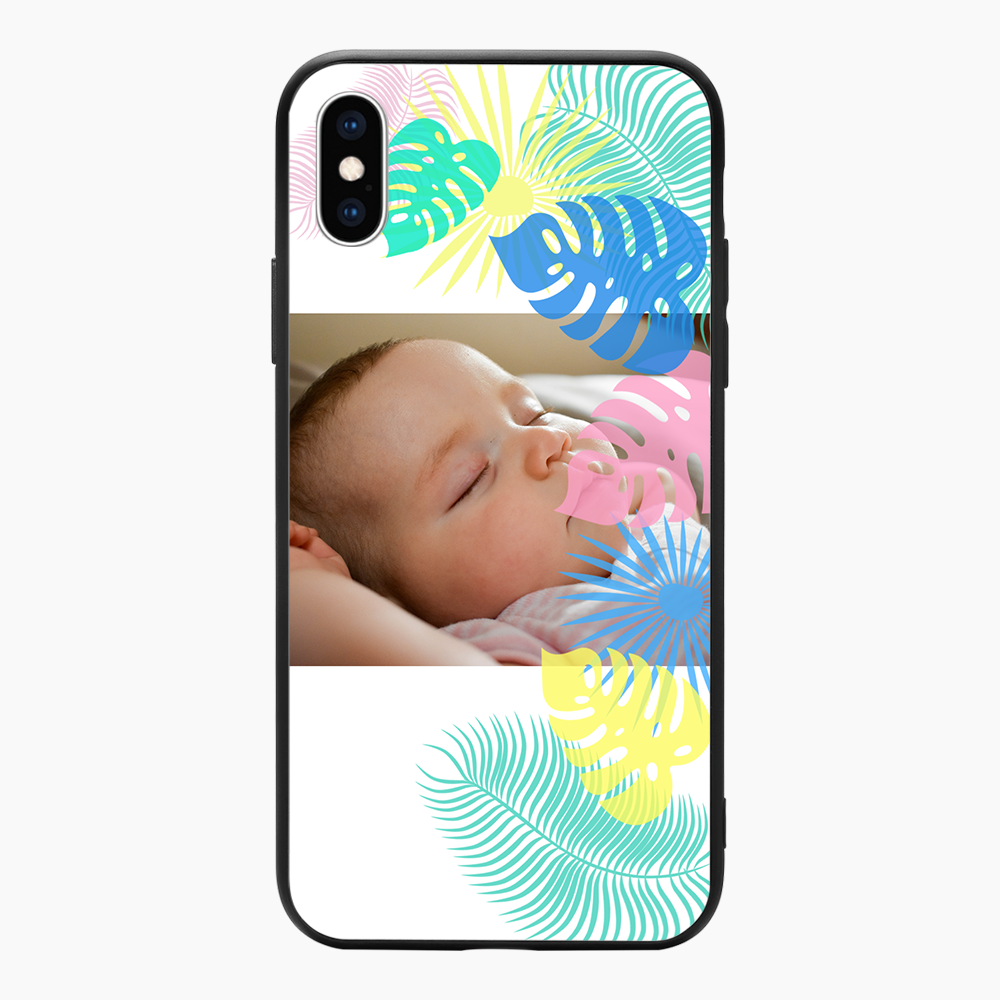 Personalisierte  Bunte Blätter iPhone Handyhülle - meinefotohandyhuelle