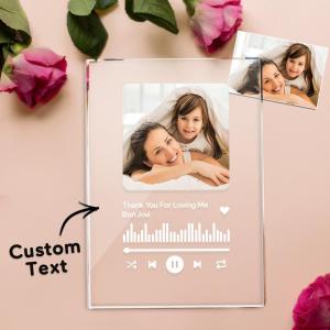 Benutzerdefinierte Spotify-Plakette Memorial Music Plaque Couples Anniversary Gift Love Song Couple Gifts for Ihn