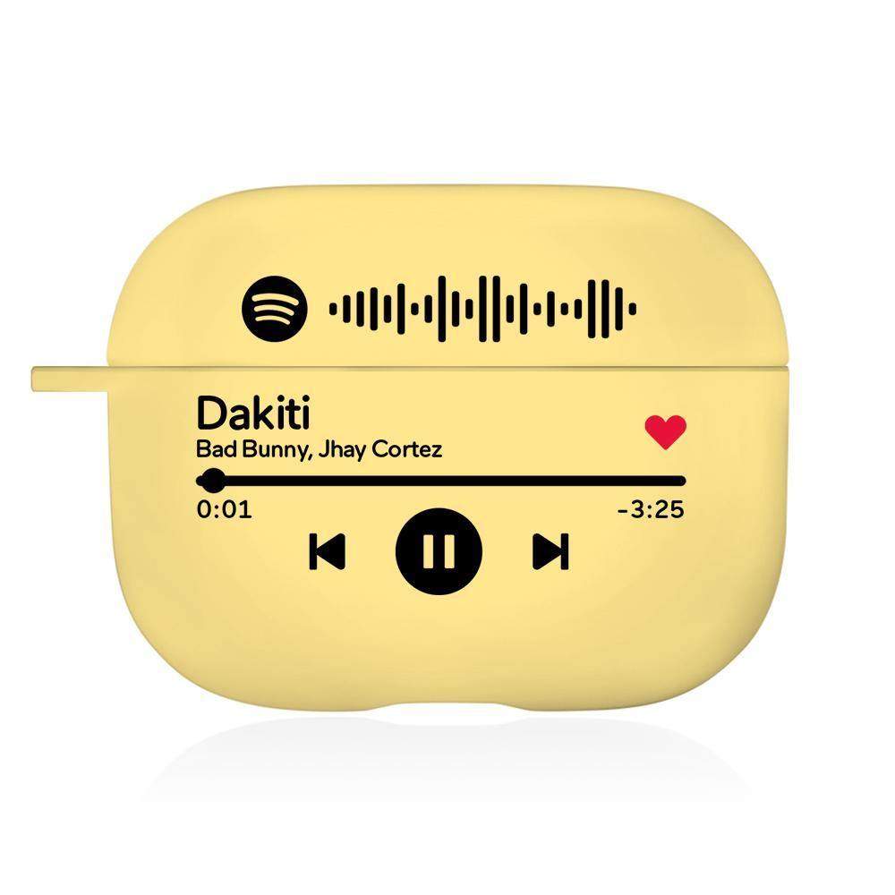 Father's Day Gift - Scannable Spotify Code Airpods Case Engraved Custom Music Song Airpods Case - myspotifyplaque