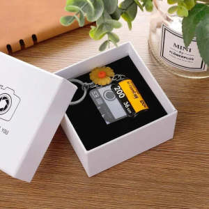 Vatertagsgeschenke Personalisierte Bunte Kamera Filmrolle Schlüsselanhänger - Für Ehepaar
