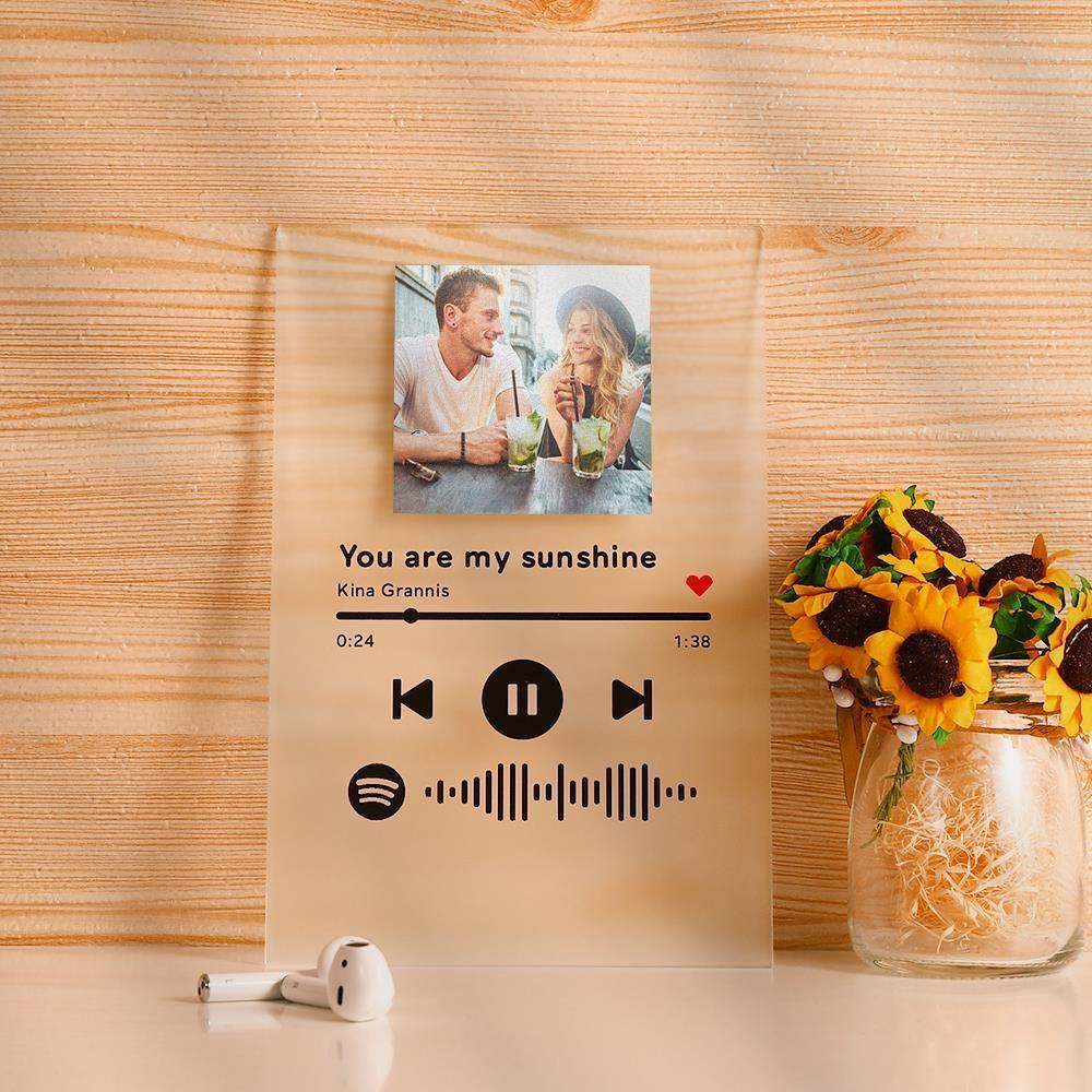 Personalisiertes Spotify Code Music Plaque Nachtlicht (15cm x 19.5cm) - meinefotohandyhuelle