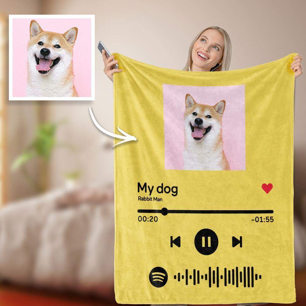 Benutzerdefinierte Spotify Code-Decke Personalisierte Album-Cover-Foto-Decken für Mama - meinefotohandyhuelle