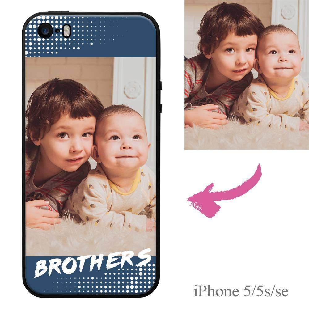 iPhone5/5s/se Personalisierte Brüder Familie Foto Protektiv Handyhülle - meinefotohandyhuelle