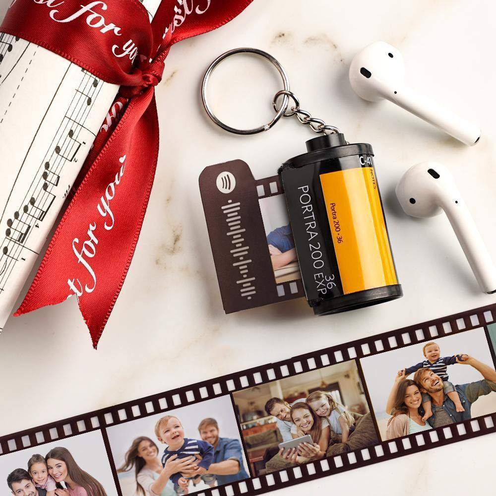 Personalisierte Spotify Code Kamera Rolle Schlüsselbund Kodak Multiphoto für Familie 5-20 Bilder - meinefotohandyhuelle