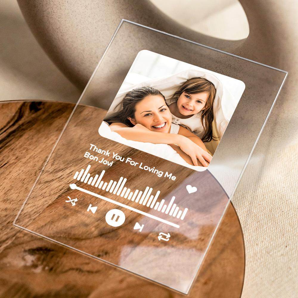 Gift for Her Custom Spotify Plaque Memorial Music Plaque Anniversary Gift Love Song Mother's Day Gifts - 