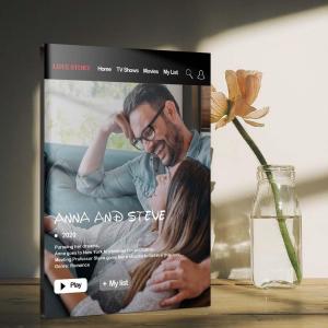 Benutzerdefiniertes Filmplakat-Schild, personalisiertes Filmplakat, Acryl, dicker Block