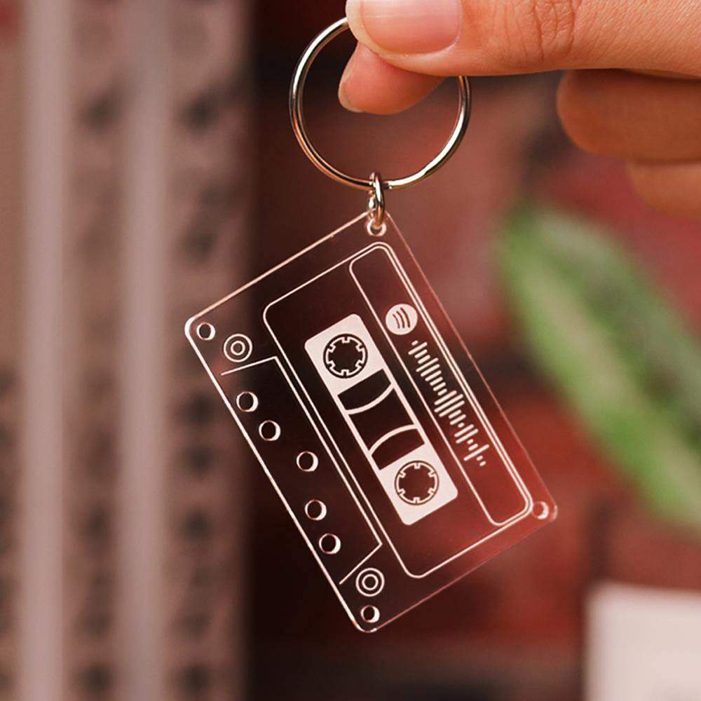 Benutzerdefinierte Spotify Code Musik Song Keychain Scannbare Geschenke - meinefotohandyhuelle