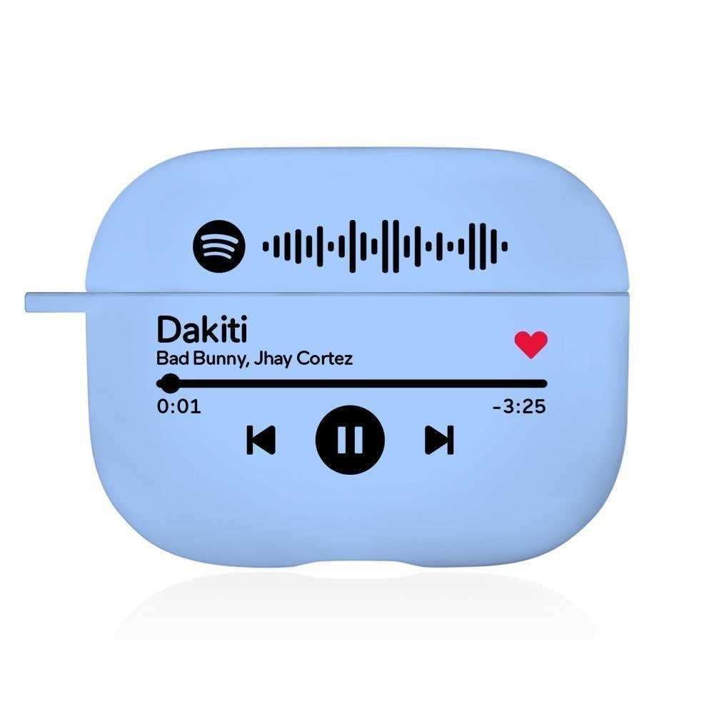 Father's Day Gift - Scannable Spotify Code Airpods Case Engraved Custom Music Song Airpods Case - myspotifyplaque
