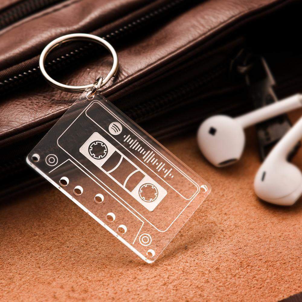 Benutzerdefinierte Spotify Code Musik Song Keychain Scannbare Geschenke - meinefotohandyhuelle