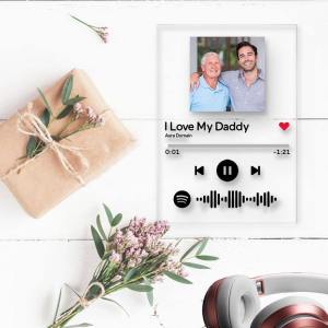Vatertagsgeschenke Benutzerdefinierte Spotify Code-Musiktafel (12cm x 16cm)