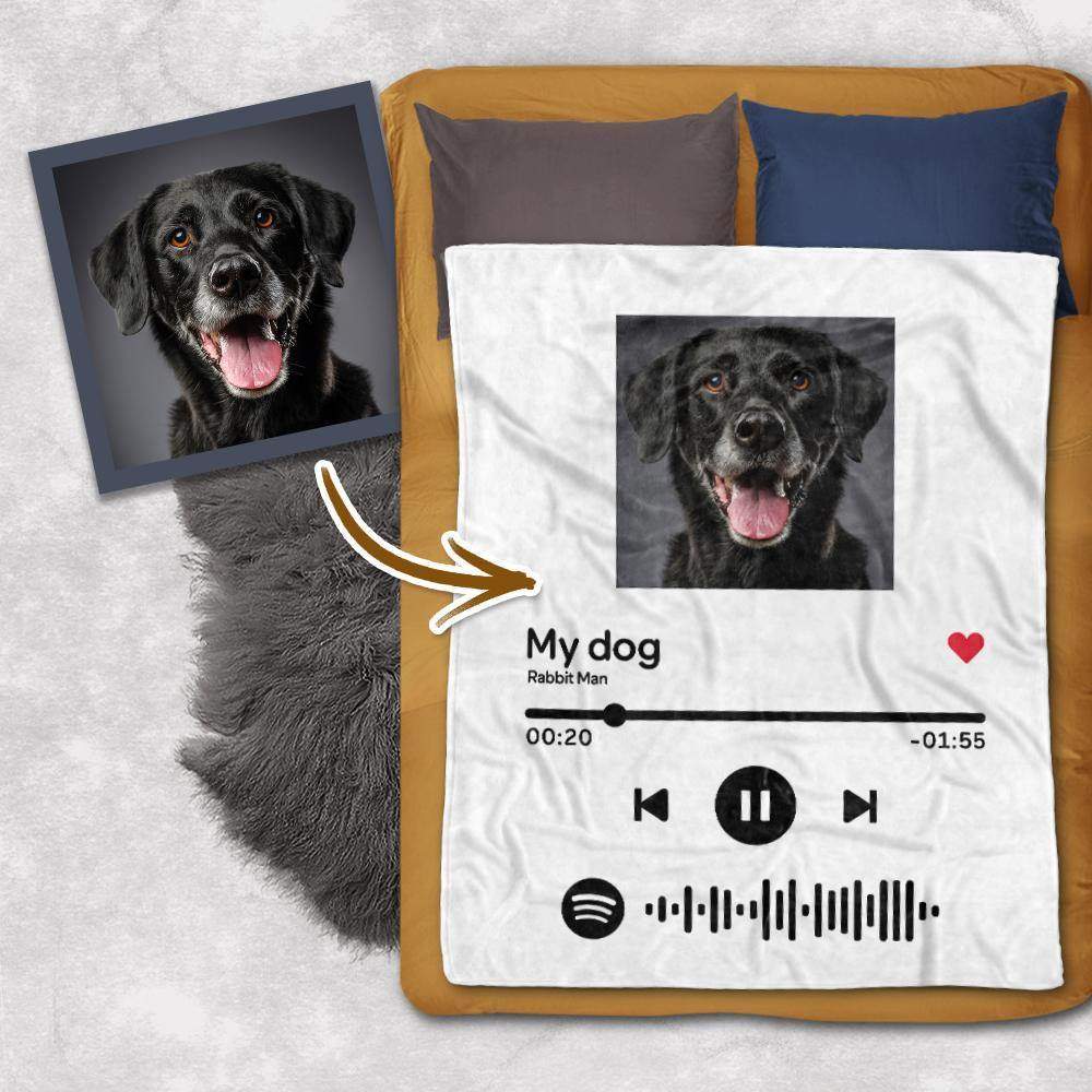 Benutzerdefinierte Spotify Code-Decke Personalisierte Album-Cover-Foto-Decken für Mama - meinefotohandyhuelle