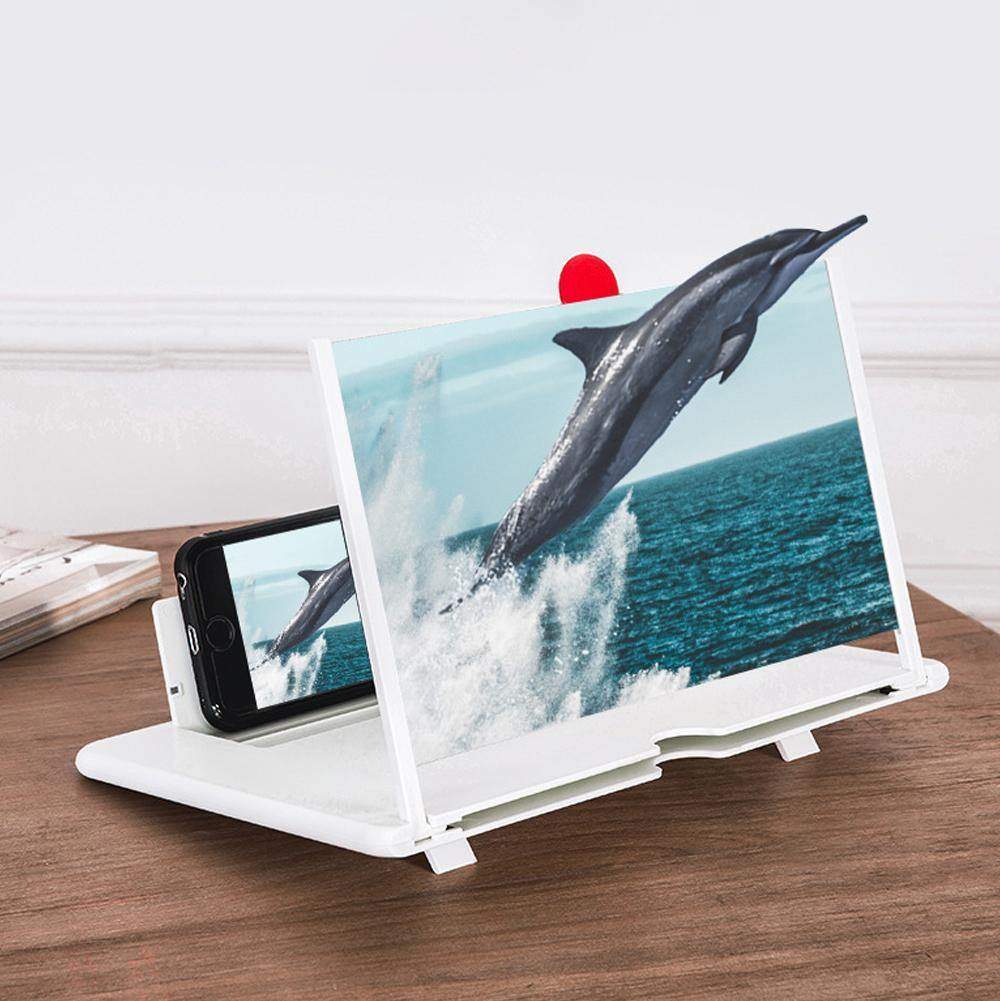 12 "Telefonbildschirmlupe, 3D HD-Bildschirmverstärker, ausziehbarer und faltbarer Telefonhalter, Strahlenschutz für alle Smartphones 260X174X9mm - meinefotohandyhuelle
