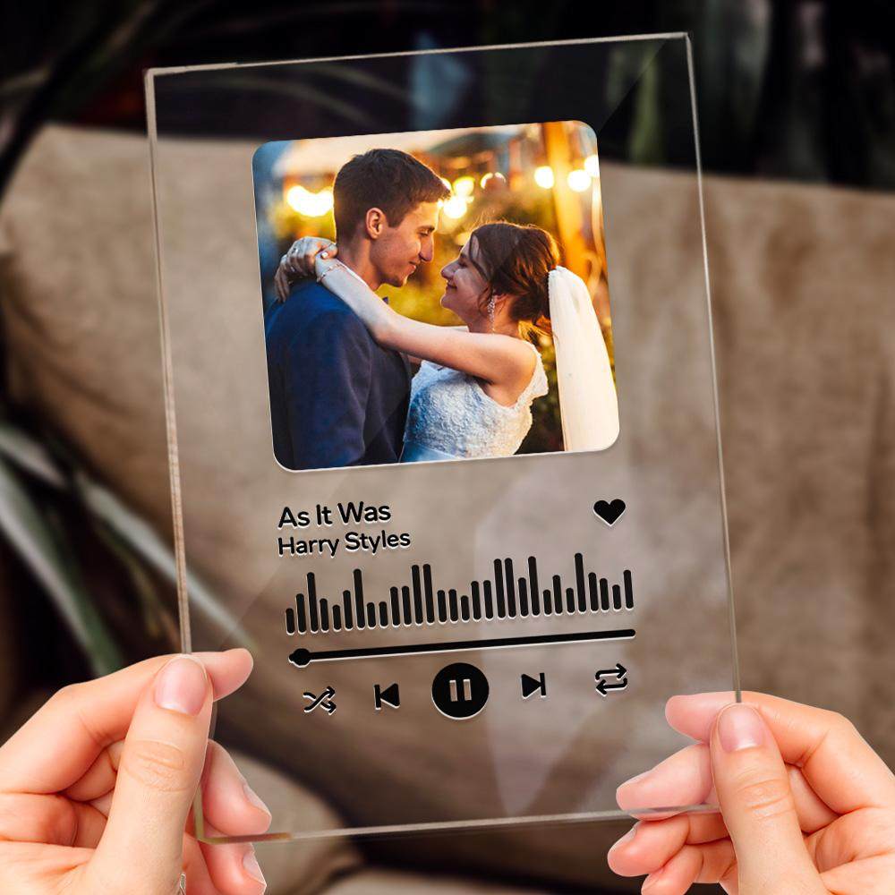Gift for Her Custom Spotify Plaque Memorial Music Plaque Anniversary Gift Love Song Mother's Day Gifts - 