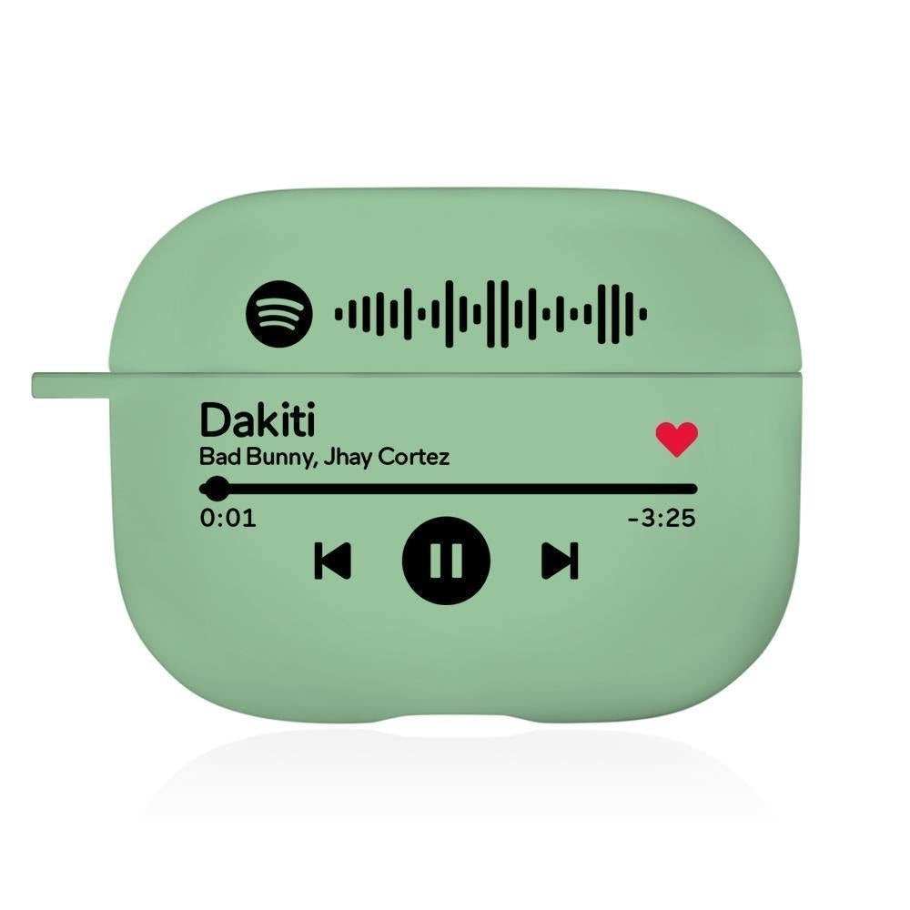 Father's Day Gift - Scannable Spotify Code Airpods Case Engraved Custom Music Song Airpods Case - myspotifyplaque