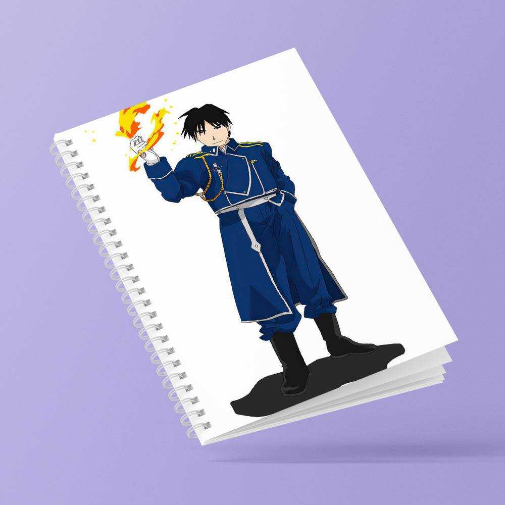 Fullmetal Alchemist Roy Mustang Name Anime Spiral Notebook