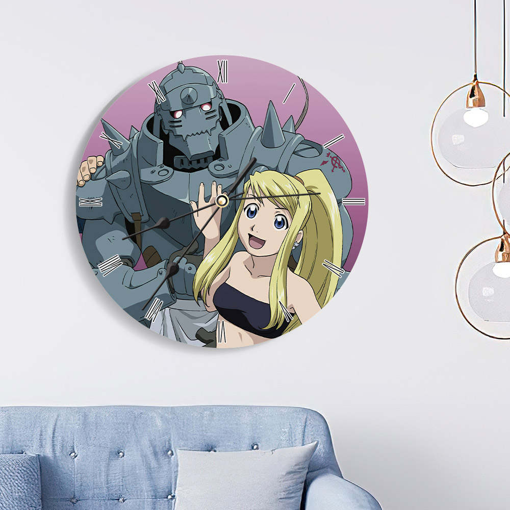 Fullmetal Alchemist Round Wall Clock Home Decor Wall Clock Gift for Fullmetal  Alchemist Fans