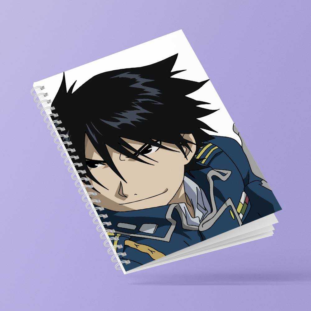 Fullmetal Alchemist Roy Mustang Name Anime Spiral Notebook