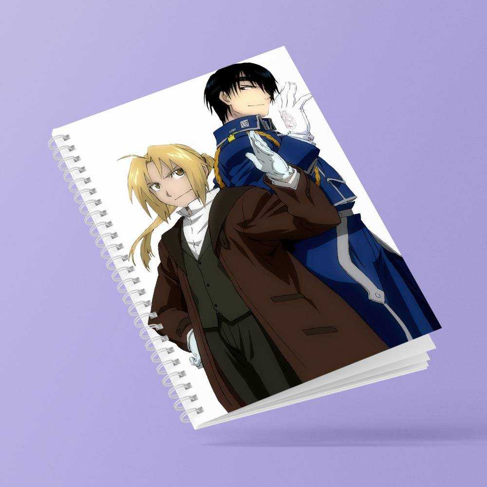 Fullmetal Alchemist Roy Mustang Name Anime Spiral Notebook