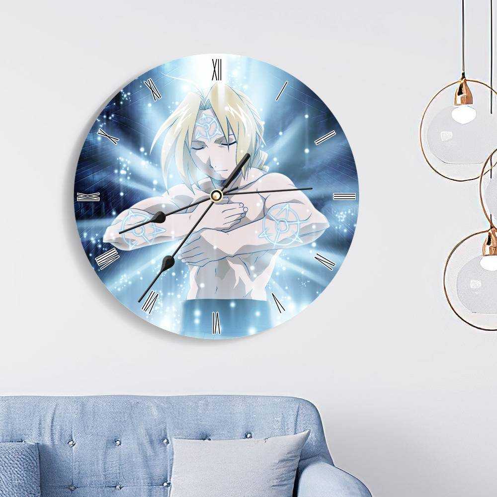 Fullmetal Alchemist Round Wall Clock Home Decor Wall Clock Gift for Fullmetal  Alchemist Fans