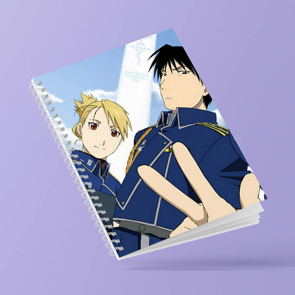 Fullmetal Alchemist Roy Mustang Name Anime Spiral Notebook