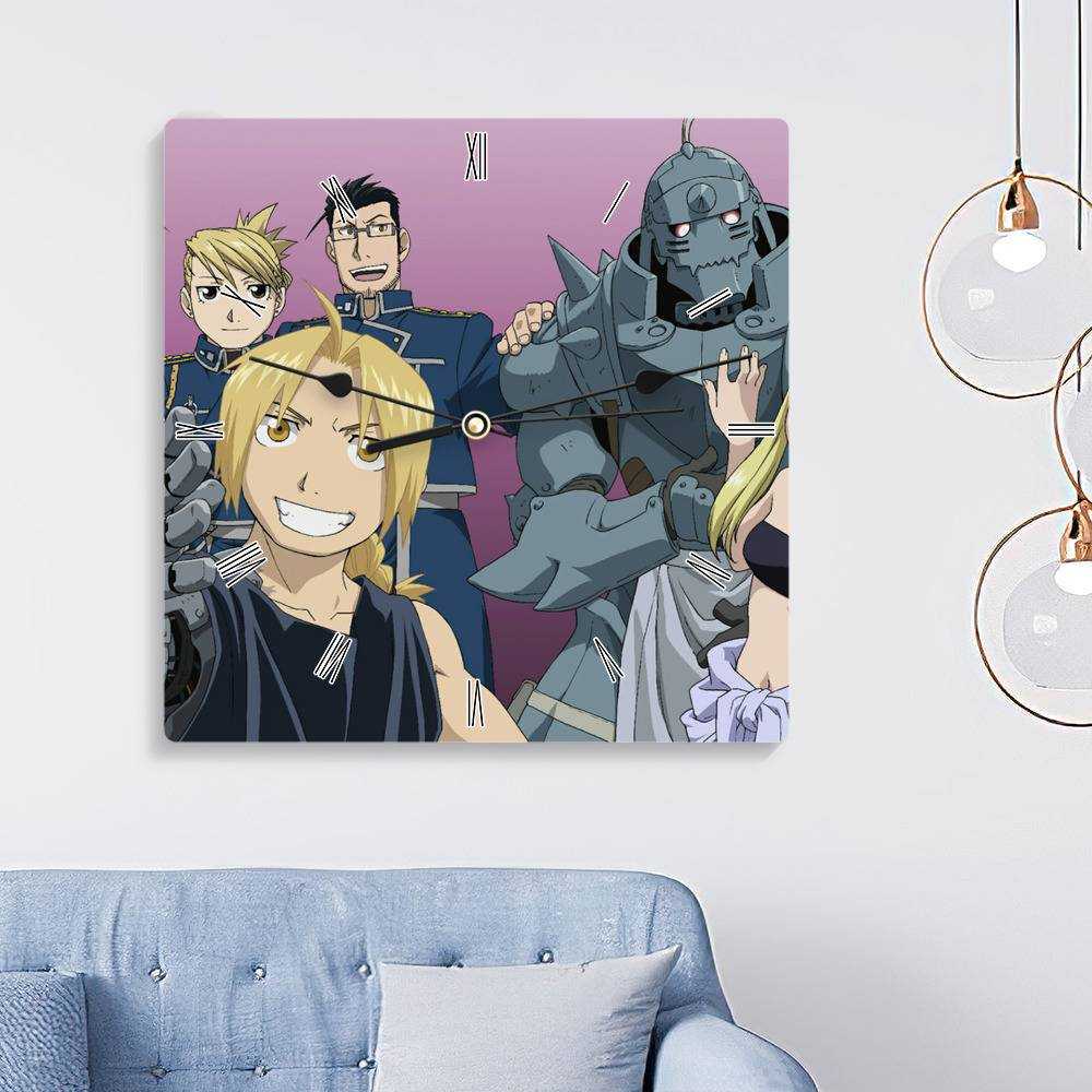 Fullmetal Alchemist Round Wall Clock Home Decor Wall Clock Gift for Fullmetal  Alchemist Fans