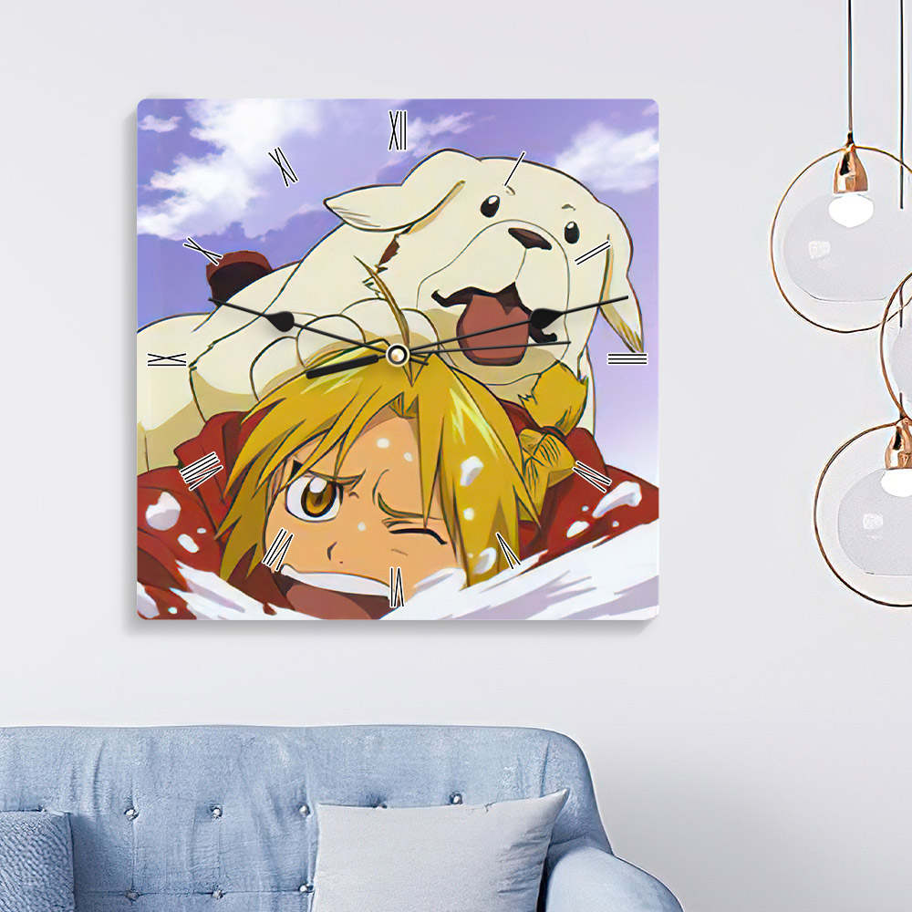 Fullmetal Alchemist Round Wall Clock Home Decor Wall Clock Gift for Fullmetal  Alchemist Fans