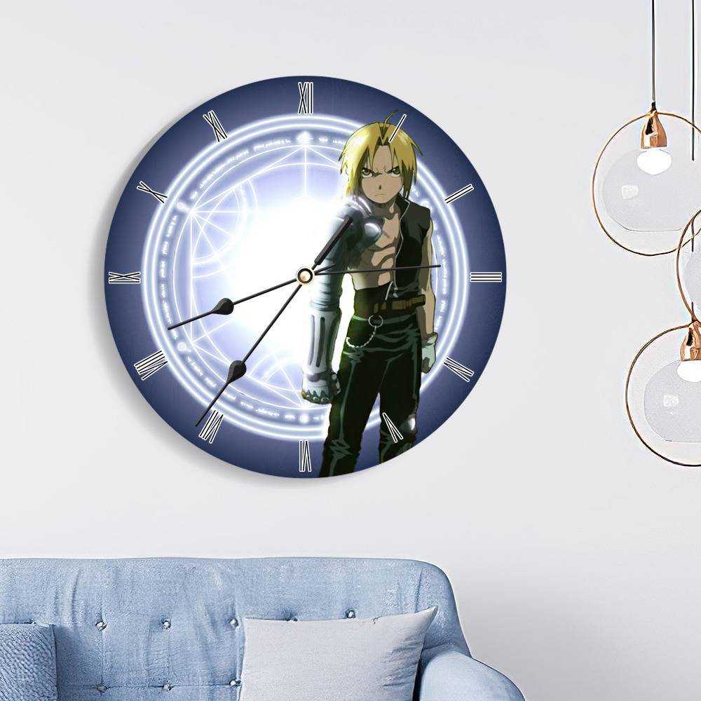 Fullmetal Alchemist Round Wall Clock Home Decor Wall Clock Gift for Fullmetal  Alchemist Fans