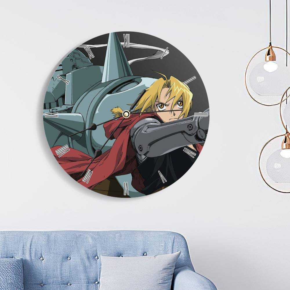 Fullmetal Alchemist Round Wall Clock Home Decor Wall Clock Gift for Fullmetal  Alchemist Fans