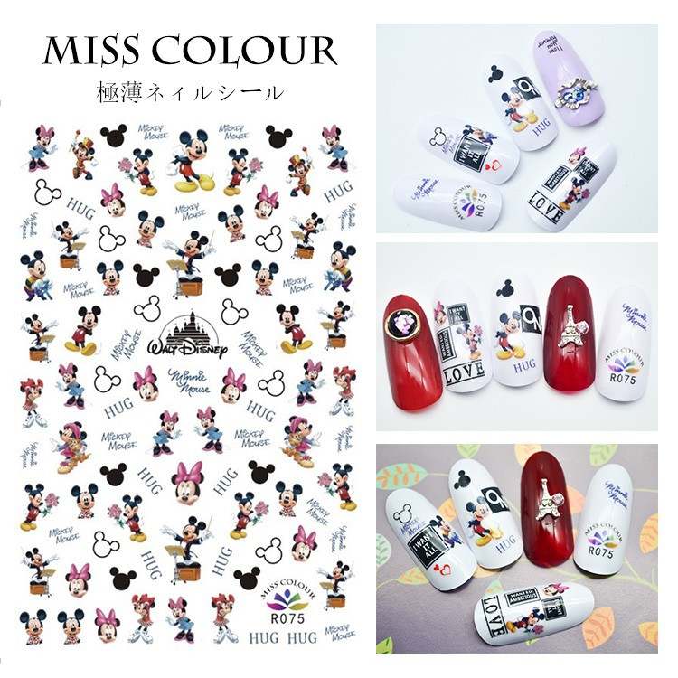 Dress Up Your Nail With our Mickey Mouse Nail Art Sticker Cartoon