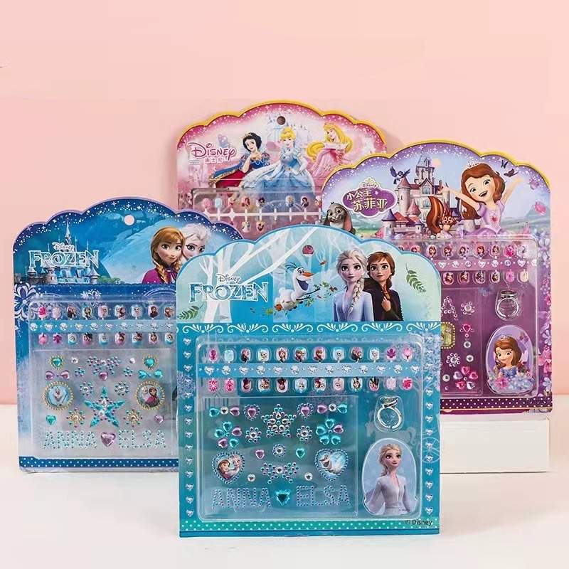 10PCS Princess Party Favor Frozen Winnie Stitch Nail Stickers Kids