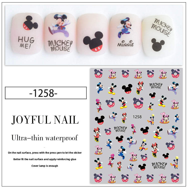 NAIL STICKER Cartoon, Walt Disney #WG784