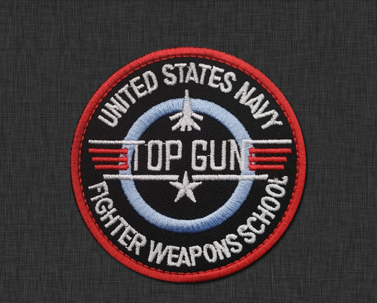 TOPGUN TOP GUN MAVERICK NAME TAG FLIGHT SUIT NAVY TOMCAT PATCH SET OF 7  COSTUME 