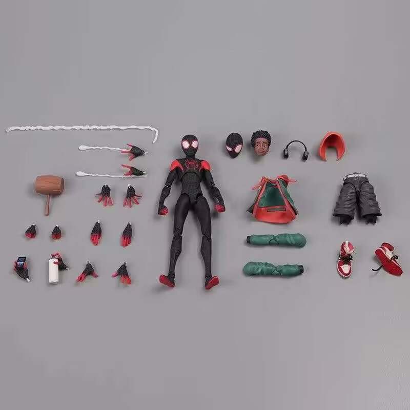 Spiderman Miles Morales Figurine PVC Toy Across the Maroc