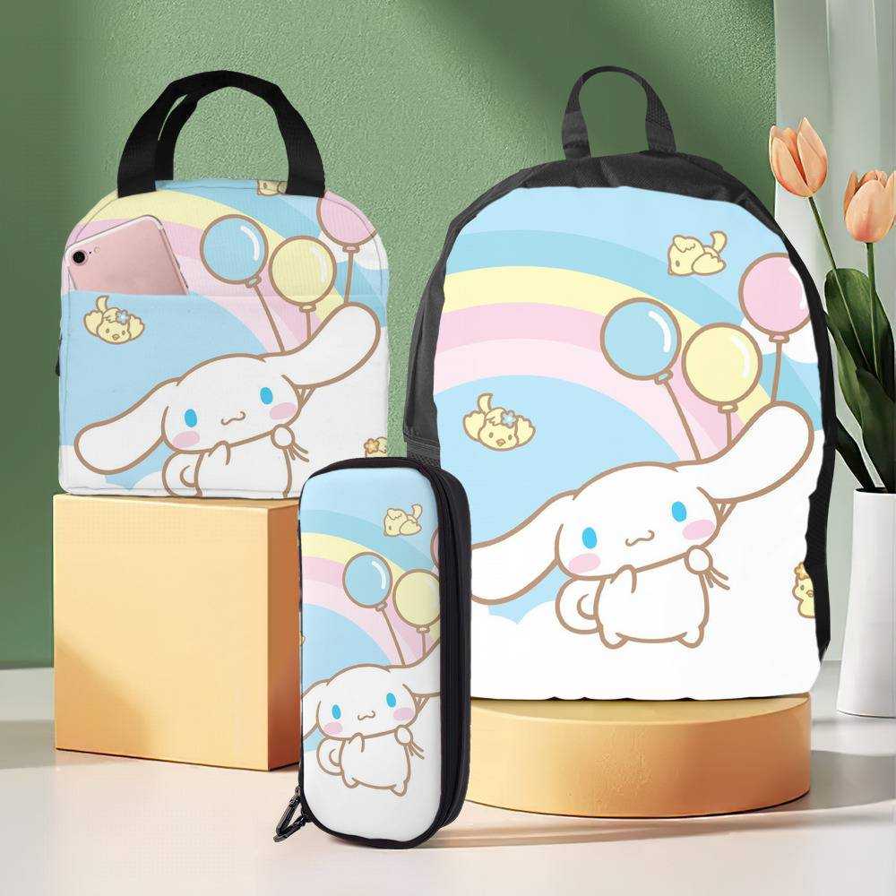 Sanrio Backpack with Lunch Box Cinnamoroll Sanrio Heat Insulated Lunchbox