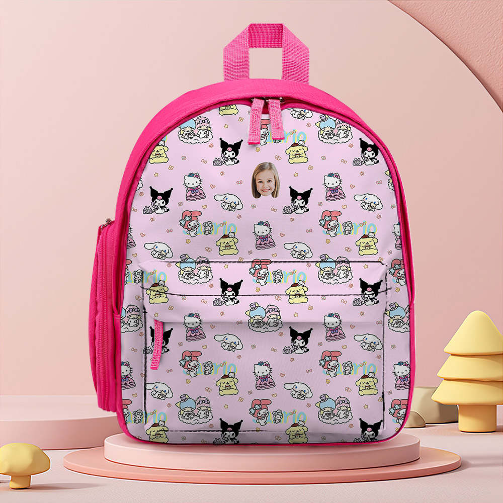 New Sanrio HELLO KITTY Pink Bag School Work Book Large Backpack