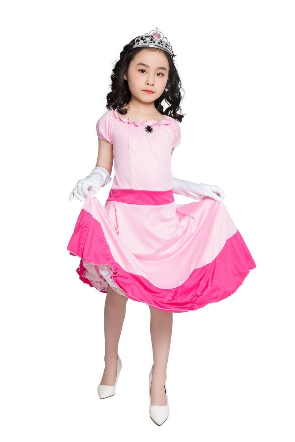 Princess Peach Child Costume  Princess peach costume, Peach costume,  Princess peach halloween costume