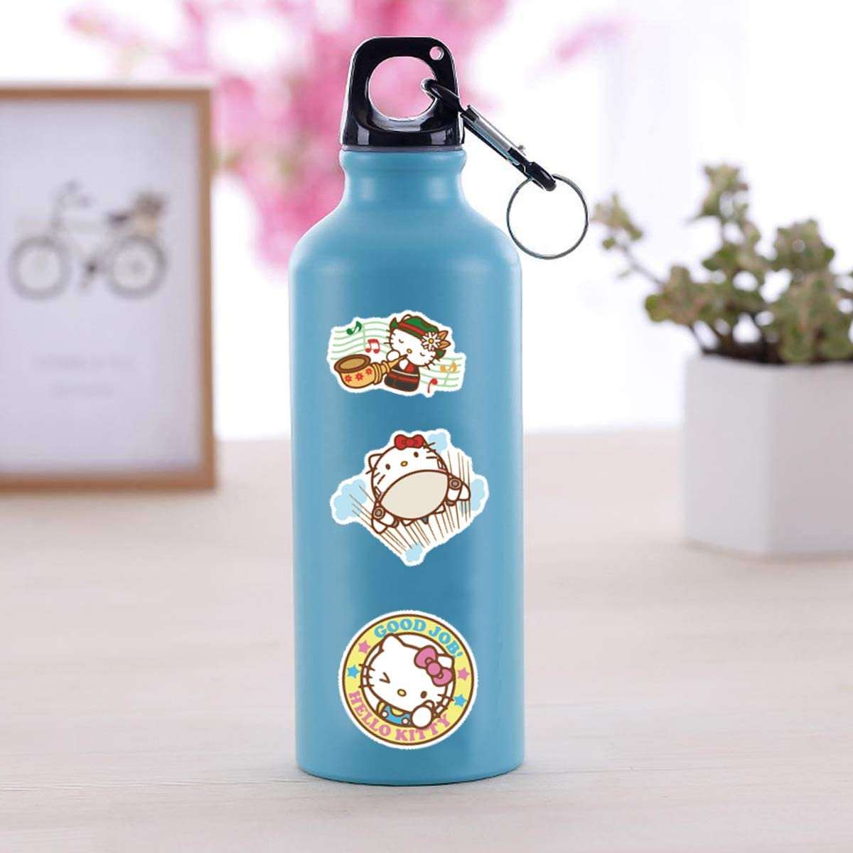 Cat Stickers 100 Pcs, Cute Water Bottle Stickers for India