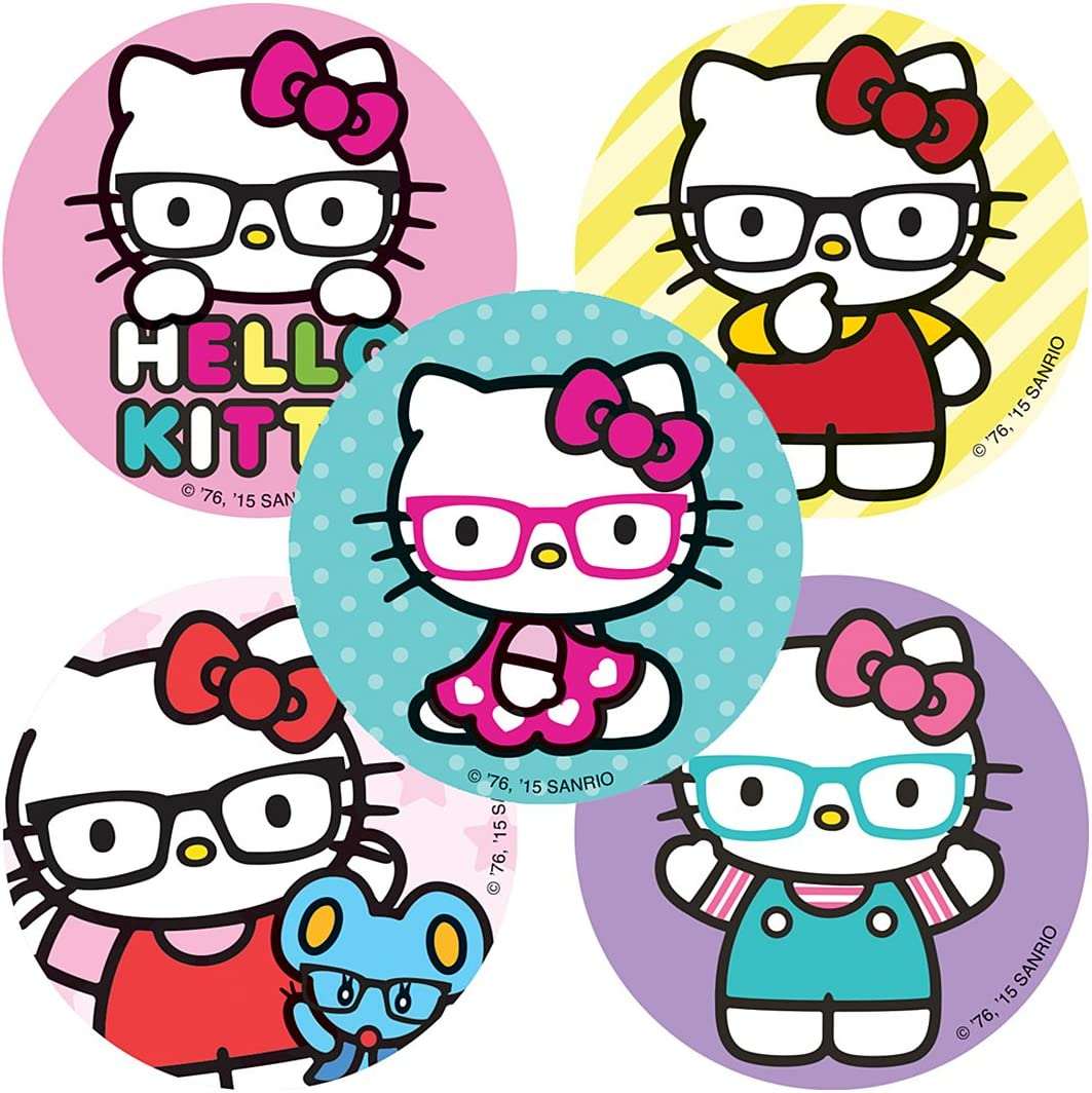 SmileMakers Hello Kitty Glasses Stickers - Prizes and Giveaways Hello Kitty  stickers