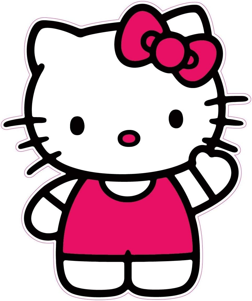 NAIL STICKER Cartoon, Hello Kitty & Heart #WG788
