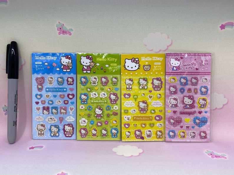 Kuromi Sticker Sheet Hello Kitty stickers