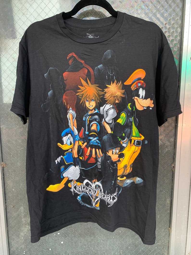 Vintage Disney World Shirts, Disney Kingdom Hearts Graphic Tee