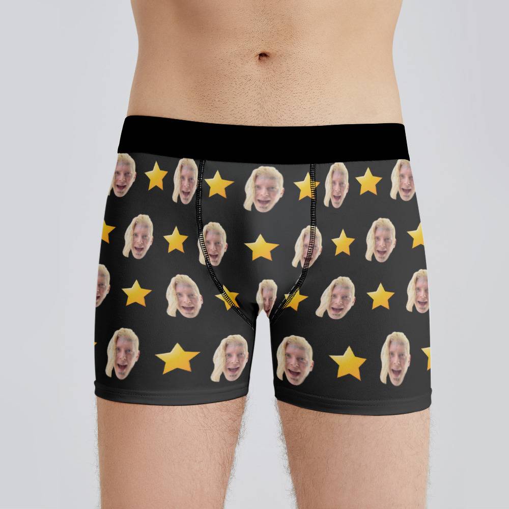 Tom Macdonald Boxers Custom Photo Boxers Men's Underwear Star Boxers Black