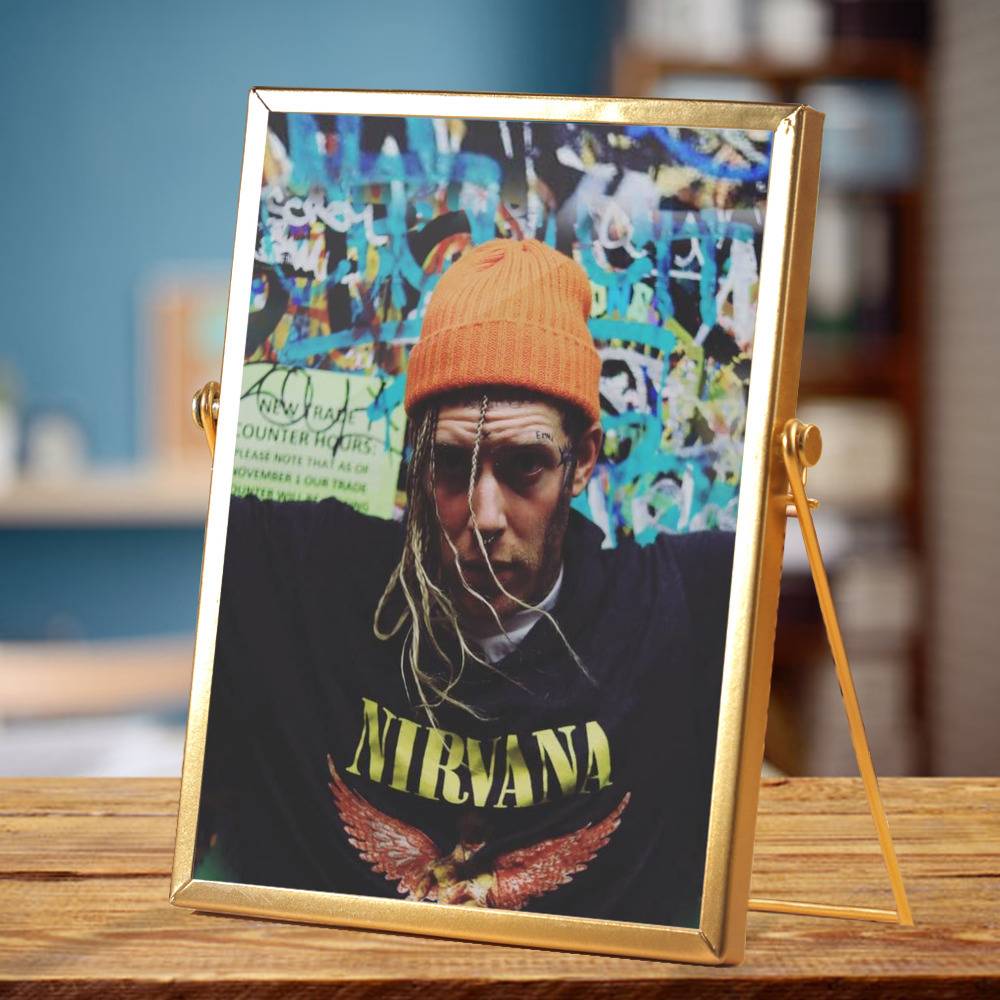 Tom Macdonald Plaque Classic Celebrity Plaque Snowflakes by Tom Macdonald Plaque with Golden Frame