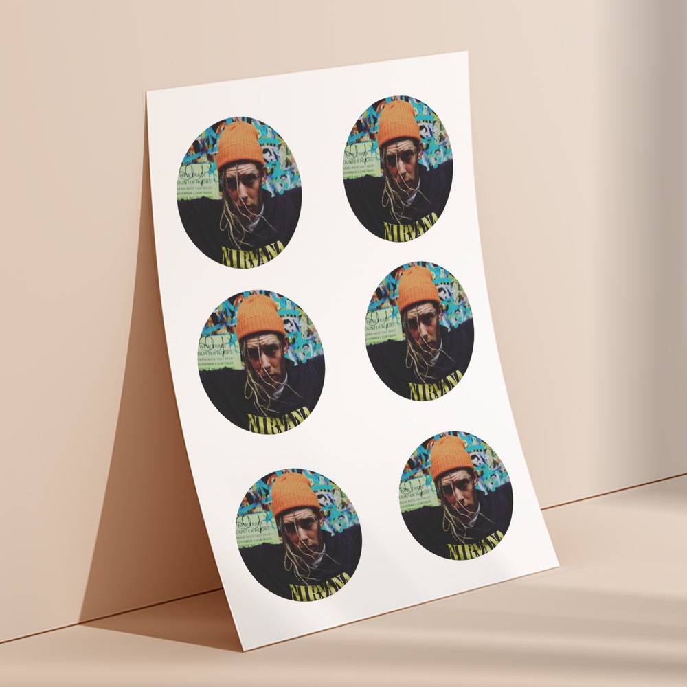 Tom Macdonald round stickers decorative stickers gift for fans Snowflakes