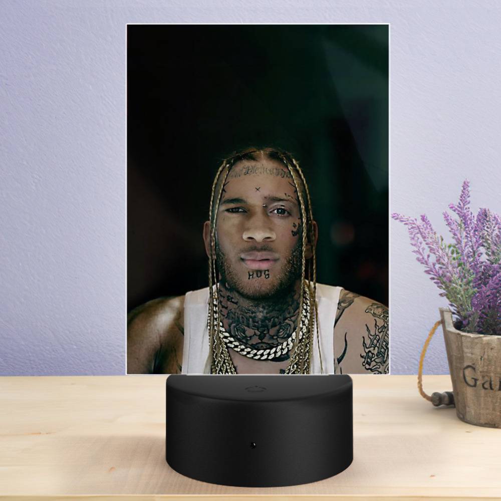 Tom Macdonald Lamp Classic Celebrity Night Light If I Was Black by Tom Macdonald Lamp with Plastic Base