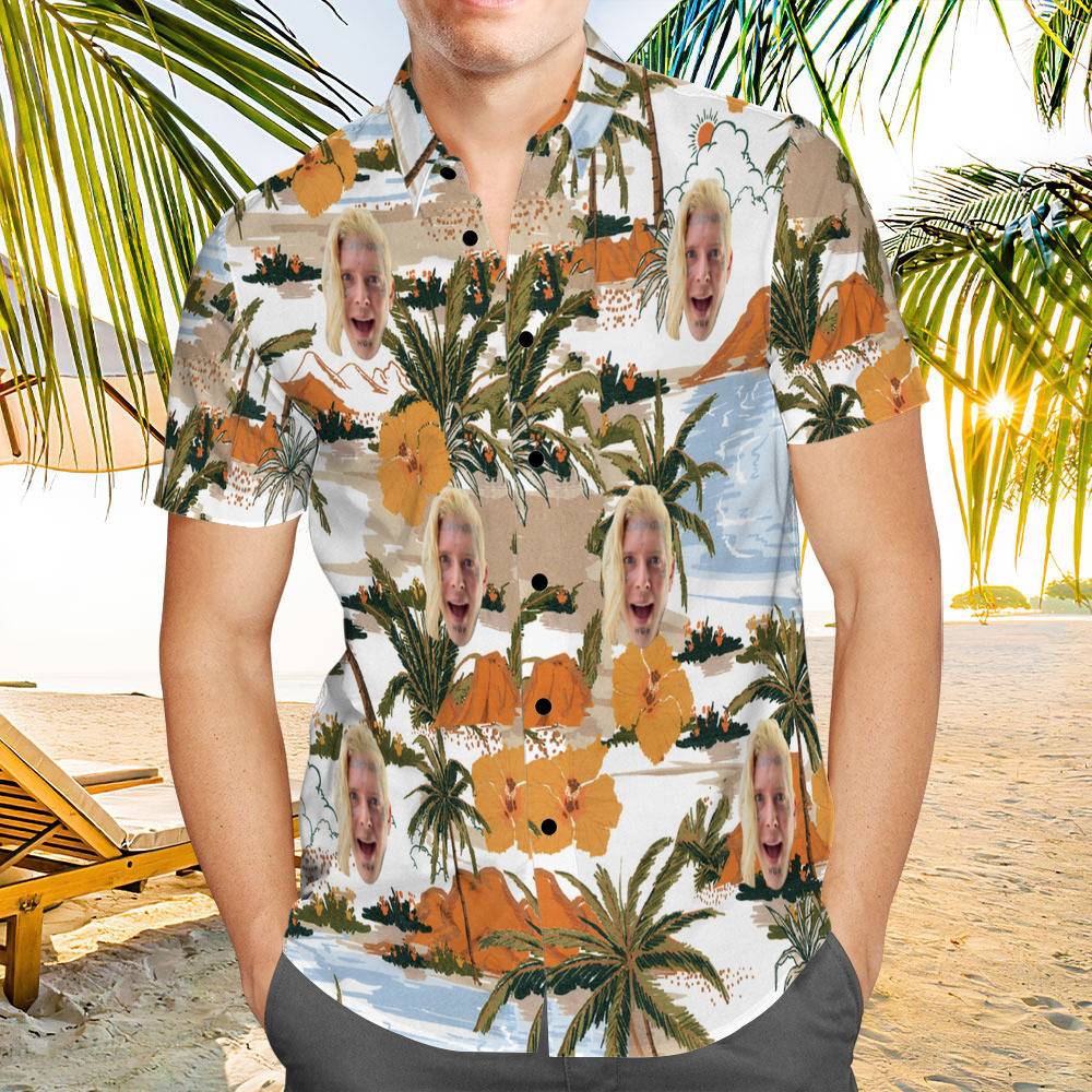 Tom Macdonald Hawaiian Shirt Custom Photo Hawaiian Shirt Beach Pattern Hawaiian Shirt