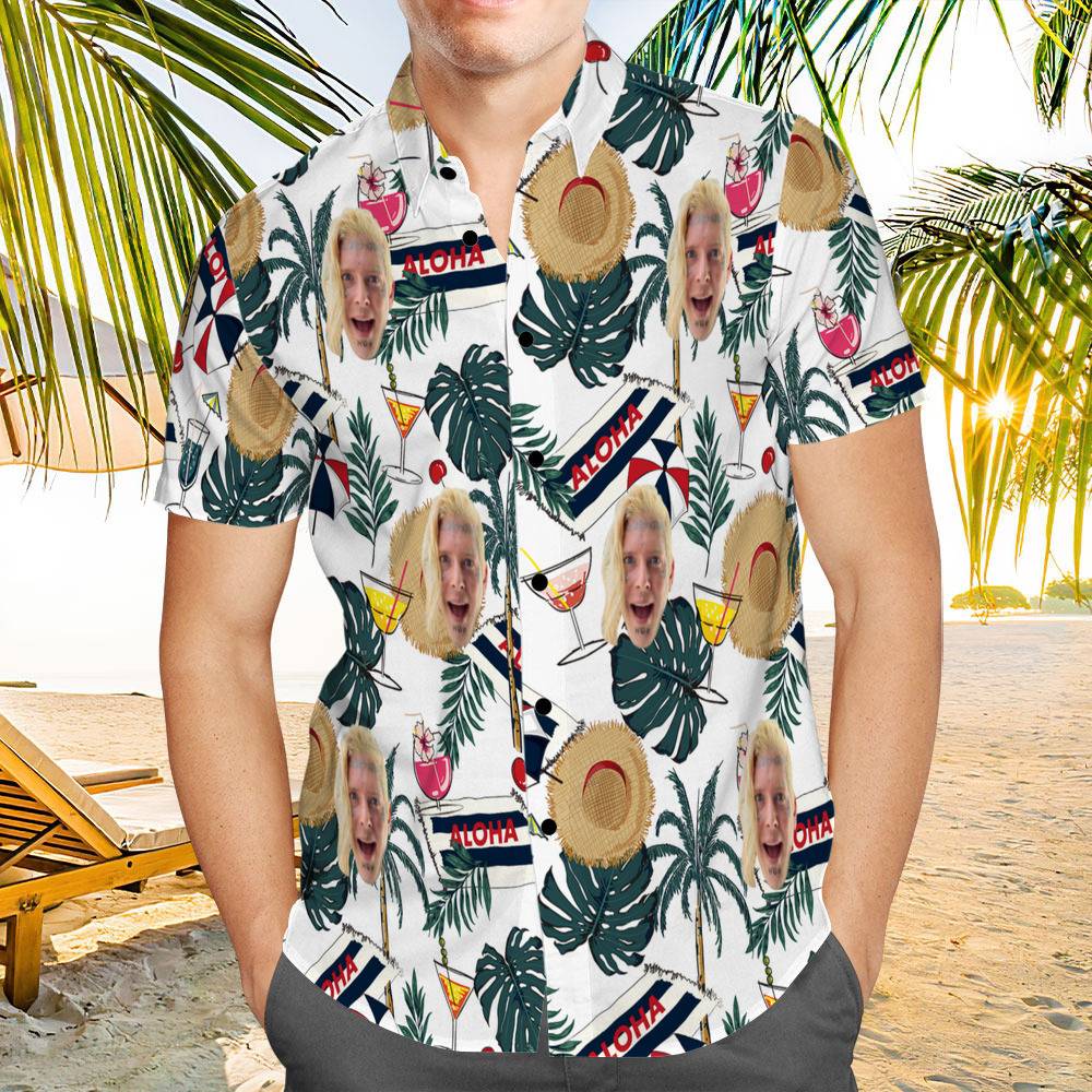 Tom Macdonald Hawaiian Shirt Custom Photo Hawaiian Shirt Funny Sun Hats Hawaiian Shirt