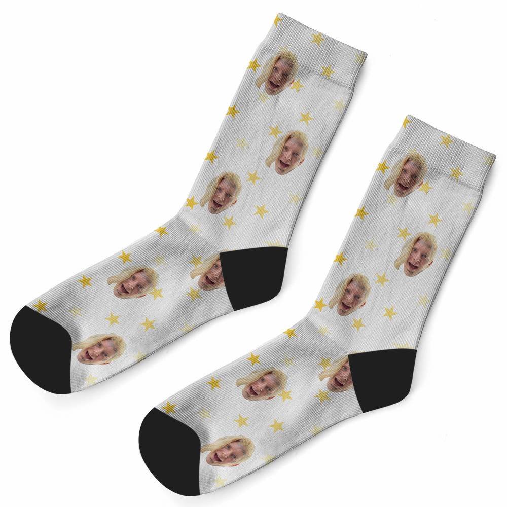 Tom Macdonald Socks Custom Photo Socks Little Star Socks White